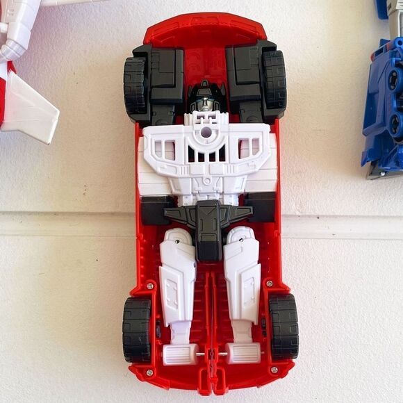 Lot Of Transformers Cyber Battalion Sideswipe, Jetfire, Optimus Prime, & Steelja - Picture 4 of 6